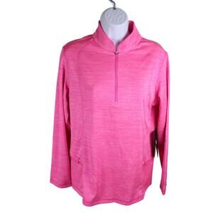 BKUL Pink 1/4 Zip UPF 50+ Pullover M NWT